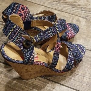 Multi color design wedges